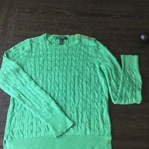 Ralph Lauren green sweater .